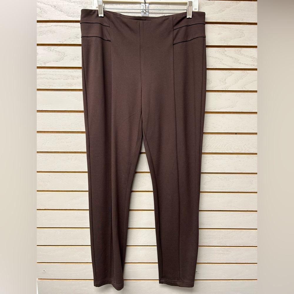 Zac & Rachel Chocolate Brown Straight Leg Pants